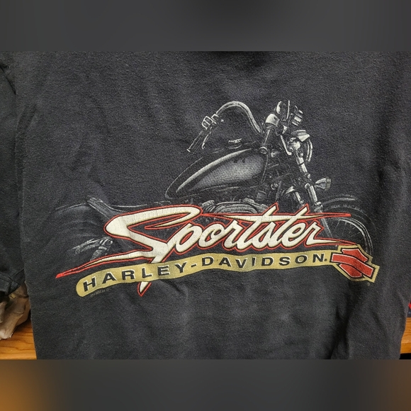Harley-Davidson Medium Black Sportster Dothan Alabama Biker Travel T-Shirt Top - Picture 2 of 5
